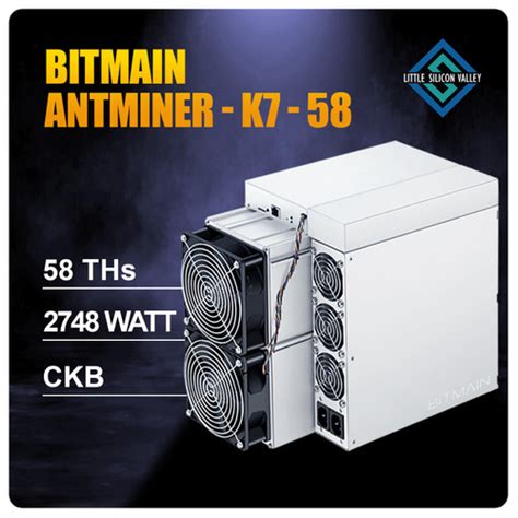 Jual Bitmain Antminer K7 58 TH Nervos Miner CKB Eaglesong Asic Mining