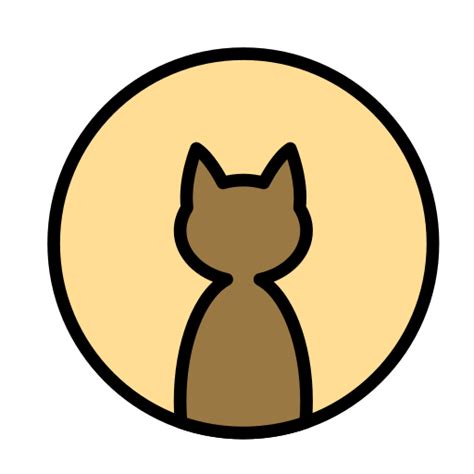 Animal Cat Circle Domestic Pet Wild Icon