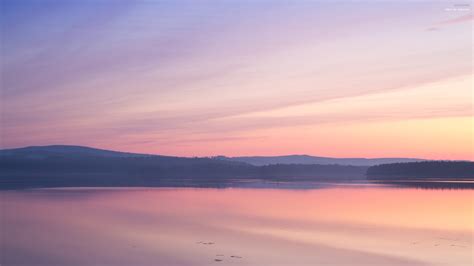 Sunlight Landscape Mountains Sunset Sea Lake Nature Reflection