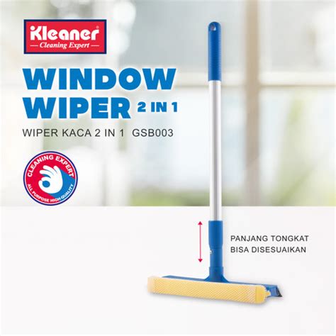 Jual Kleaner Alat Pembersih Kaca 2 In 1 Window Wiper Teleskopik