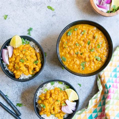 Instant Pot Chana Dal Piping Pot Curry