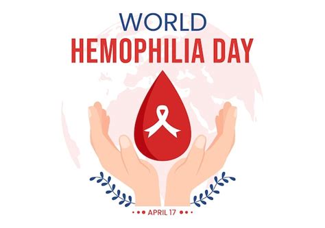 Premium Vector World Hemophilia Day Illustration With Red Bleeding