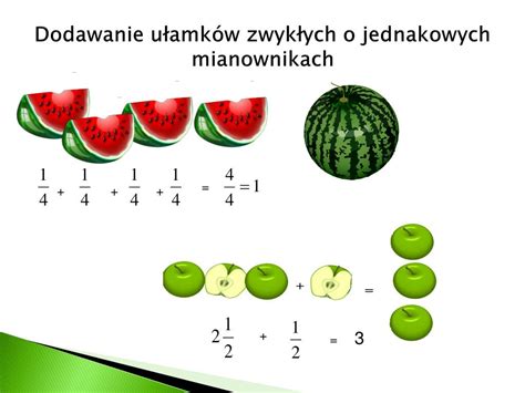 Ppt Działania Na Ułamkach Zwykłych Powerpoint Presentation Free