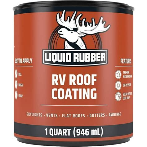 Liquid Rubber Rv Roof Coating Solar Reflective Sealant Waterproof Rv Sealer Easy To Apply