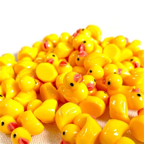 Dollhouse Miniature Tiny Resin Duck Dolls Toy Duck Rubber Etsy