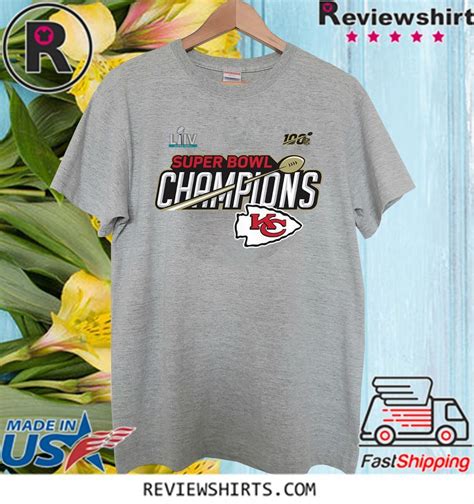 Kansas City Chiefs Super Bowl LIV Champions Trophy TShirt