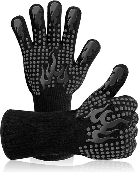 1 Paire Gants De Barbecue Gant Anti Chaleur Taille Universelle Grill