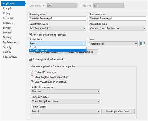 Getting Started WinForms ToolbarForm Telerik UI For WinForms