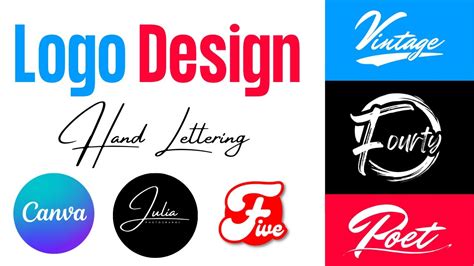 Hand Lettering Logo Design In Canva YouTube