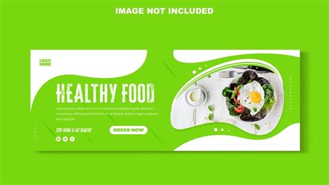 Premium Vector Healthy Food Banner Template 1