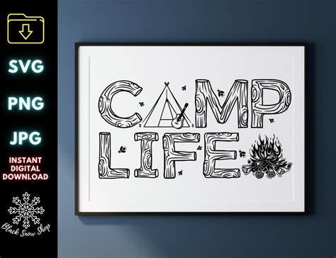 Camp Life Svgcampfire Svgcamp Svgcamping T Shirtvacation Etsy