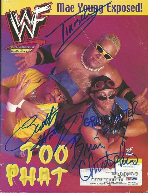 Rikishi Too Cool Grandmaster Sexay And Scotty 2 Hotty Signed Wwe Magazine Psa Dna Certified