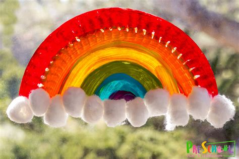 🌈 Paper Plate Rainbow Craft for Preschoolers