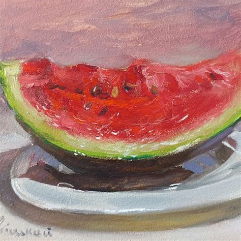 Watermelon Paintings Etsy