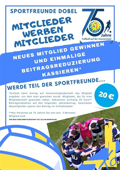 Mitglieder Werben Neue Mitglieder Sportfreunde Dobel E V