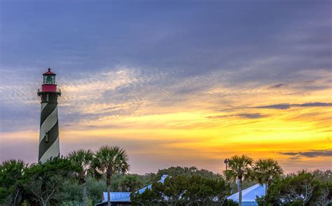 Anastasia Island Lighthouse at Sunset Photograph by Rob Sellers - Pixels