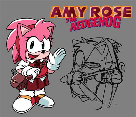 [Sonic the Hedgehog] Classic Amy Redesign by VolteonK on DeviantArt