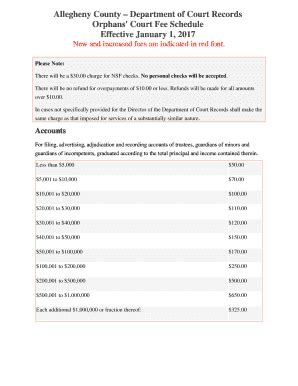 Fillable Online Allegheny County Department Of Court Records Fax Email