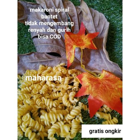 Jual Makaroni Spiral Bantet Mentah Kg Shopee Indonesia