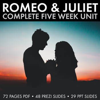 Romeo And Juliet Complete R J Unit Plan For Shakespeare S Play CCSS