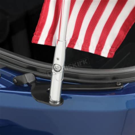 Show Chrome Folding Flag Pole Wus Flag 41 203l Dennis Kirk