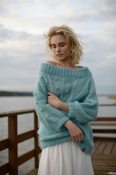 Moherowy Sweter HANDMADE LA VIDA No 2 AS Aleksandra Suska