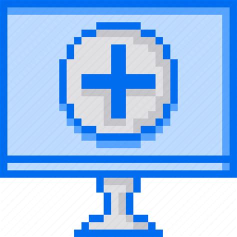 Device, pixelart, plus, add, computer icon - Download on Iconfinder