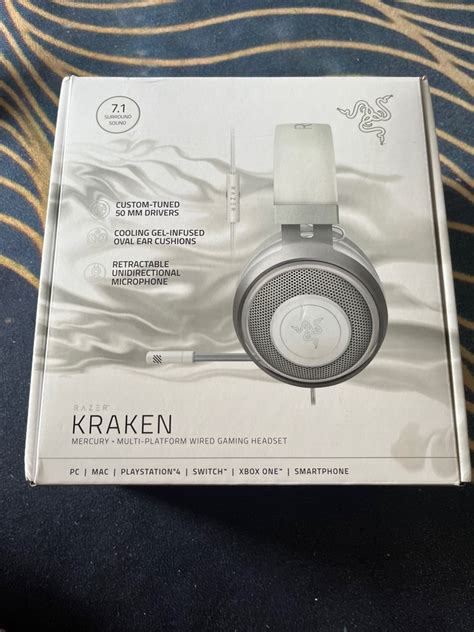 Razer Kraken V2 Mercury White, Computers & Tech, Parts & Accessories ...