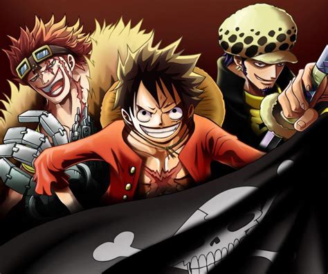 Luffy Kid and Law by SprintinVideoGamer on DeviantArt