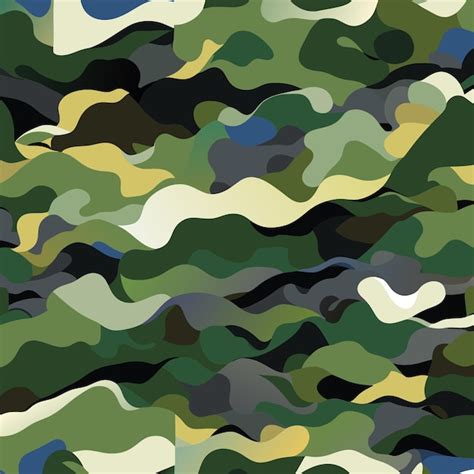 Premium Vector Army Camo Vector Pattern For Design