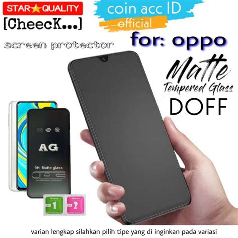 Jual Matte Doff Tempered Glass Oppo Reno F Pro F F