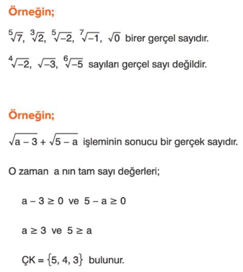 9 Sınıf Köklü İfadeler ve Denklemler Konu Anlatımı Köklü Sayılar