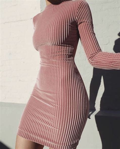 E N J O Y L I F E Bodycon Dress Striped Bodycon Dress Velvet