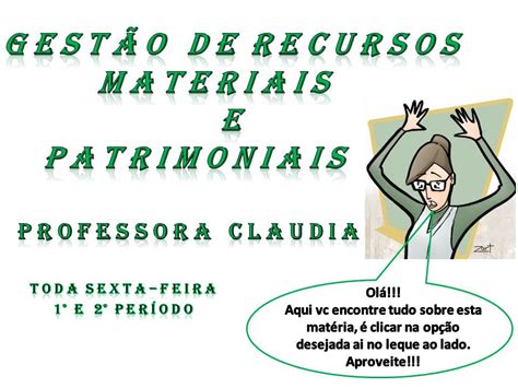 Recursos Materiais E Patrimoniais