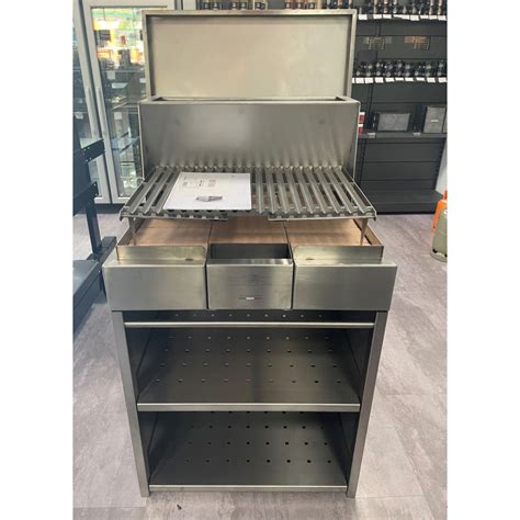 LAST STOCK Pianeta Grill Cubo 1140 Barbecue A Legna Inox