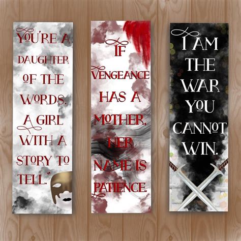 Nevernight Bookmarks Godsgrave Darkdawn Jay Kristoff Bookmarks Fantasy