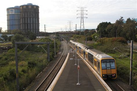 Tangara T36 arrives into Cringila station on the up - Wongm's Rail Gallery