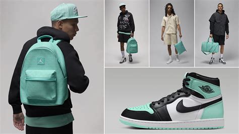 Air Jordan 1 High OG Green Glow Bags and Backpack to Match