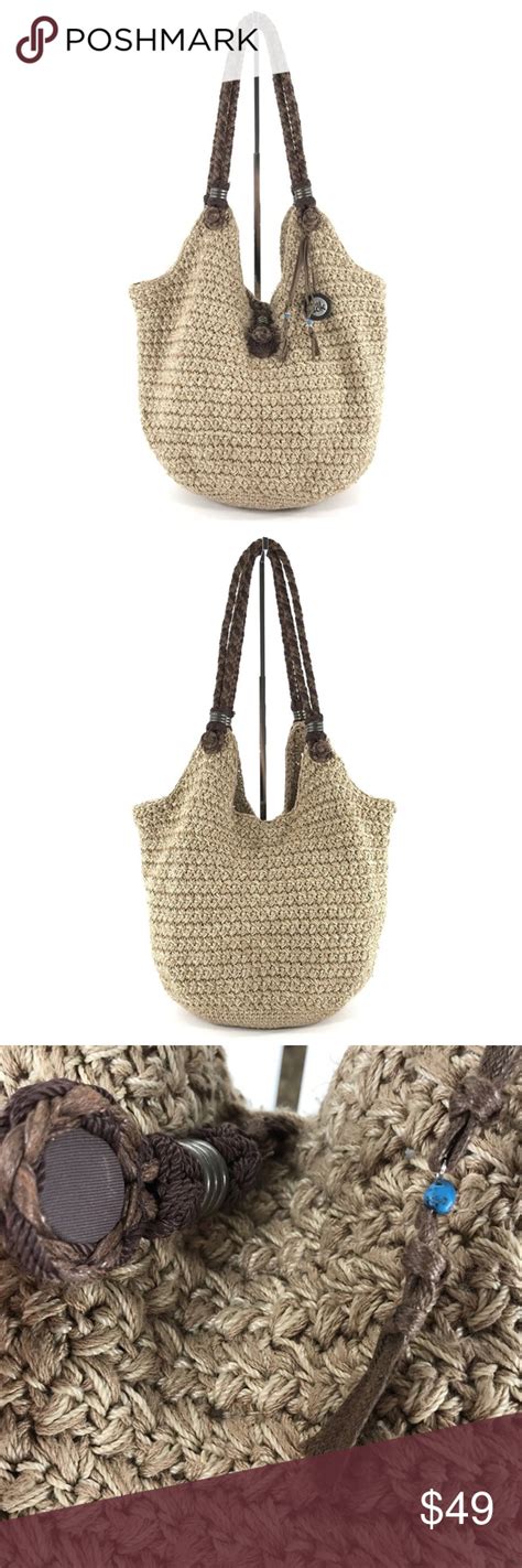 The Sak Crochet Knit Shoulder Bag Handbag Hobo Hobo Handbags Bags