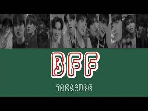 BFF Best Friend Forever TREASURE パート分け 歌詞 和訳 カナルビ YouTube