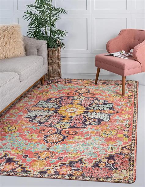 Amazon Lahome X Boho Living Room Rug Colorful Bedroom Rug Large