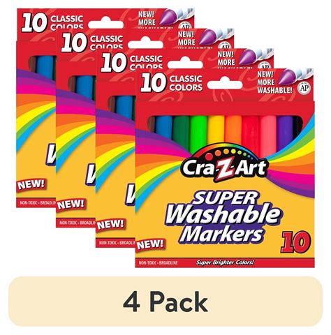 Cra Z Art Classic Washable Broadline Markers 10 Count 43 Off