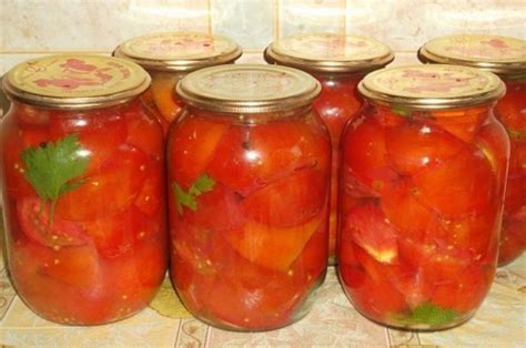 Помидоры «Пальчики оближешь»! консервированные дольками