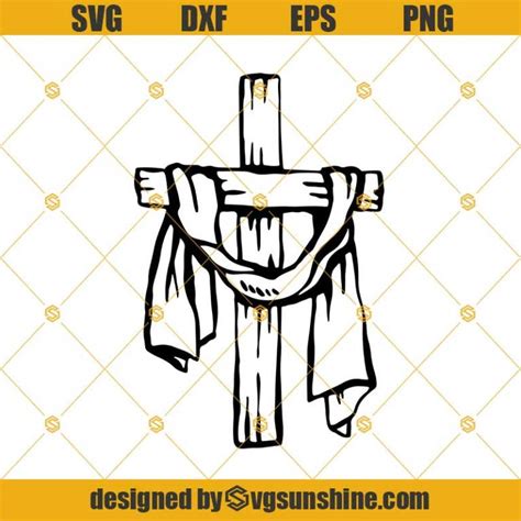 Easter Cross Svg File For Cricut Religious Svg Jesus Svg Christian