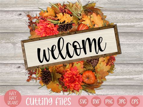 Welcome svg welcome farmhouse sign svg welcome doormat | Etsy