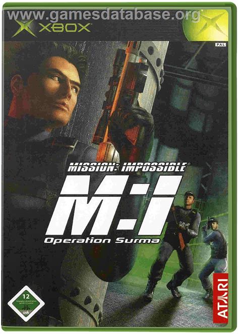 Mission Impossible Operation Surma Microsoft Xbox Artwork Box