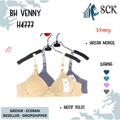 Jual Bh Venny H4777 Bahan Katun Busa Tipis Tanpa Kawat Pakaian Dalam