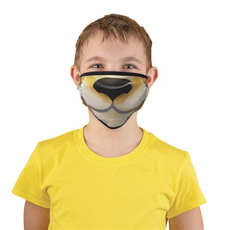 Zoo Animals Face Mask, Child | One Way Novelties (Canada) – Bandana Shop