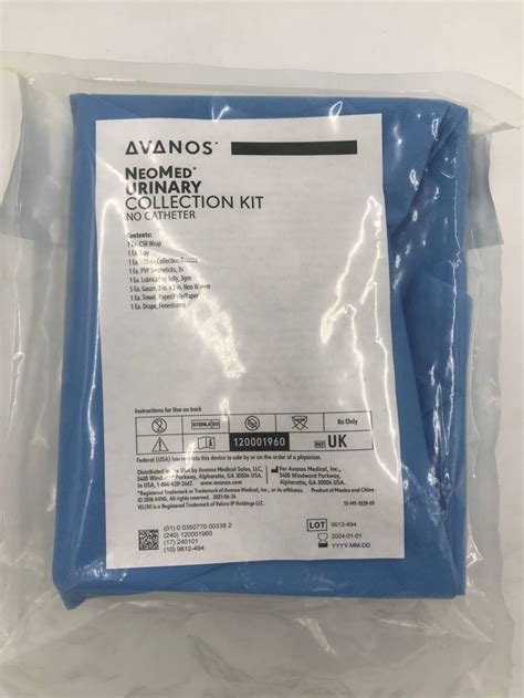 Avanos Uk Neomed Urinary Collection Kit No Catheterx Gb Tech Usa