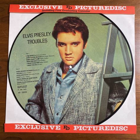 Yahooオークション Lp ピクチャー盤 Elvis Presleytroubles 1984年